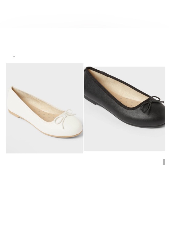 Cat & Jack Shoes - Cat & Jack Bow Ballet Flats bundle - Black and White size 13/1